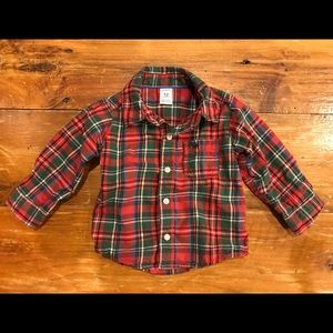 Carter’s - plaid button down shirt